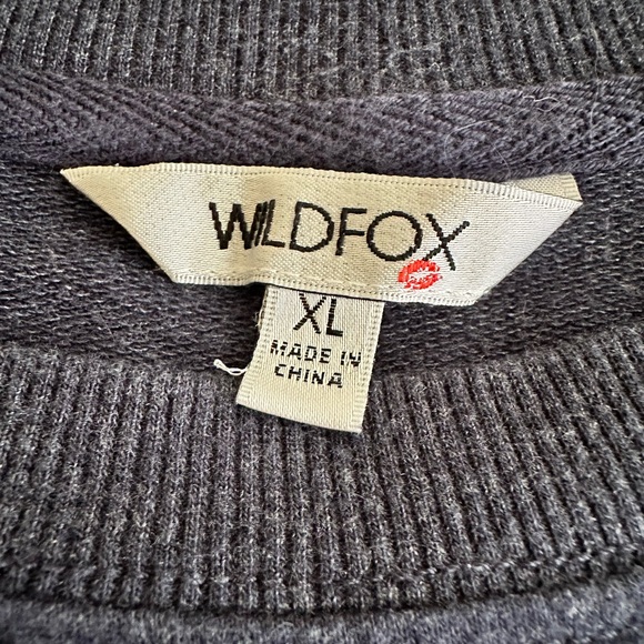 Wildfox Navy 'Good Vibes' Crew Neck Sweater - Picture 5 of 9